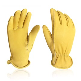 Intra-FIT Cowhide Leather Garden Gloves, Water-Resistant, Perfect for Garden work/Household