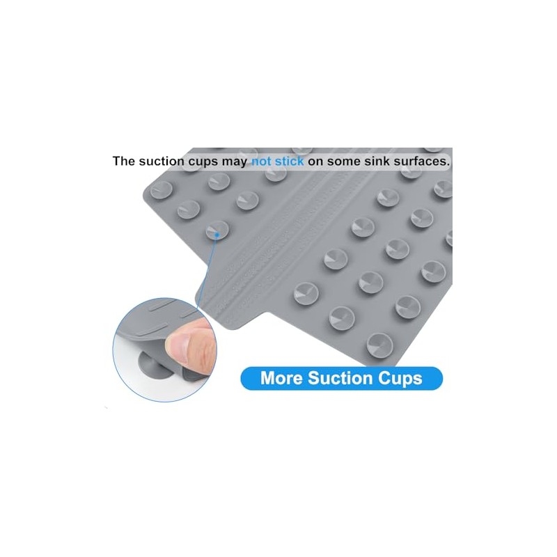 Sink Saddle, Divider Mat, Kitchen Sink Mat, Silicone Protector, No
