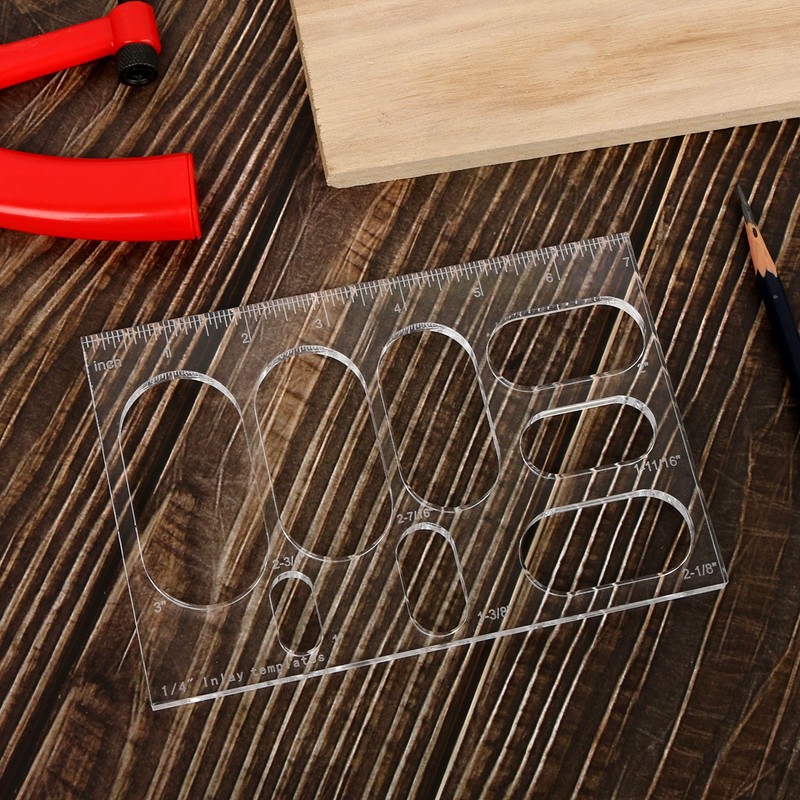 Elliptic Inlay Router Jig Template Tool Oval Key Inlay Decorative