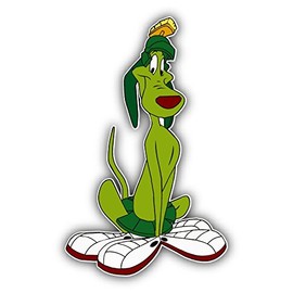 valstick Marvin The Martian K9 Dog Happy Cartoon Car Bumper Sticker Decal