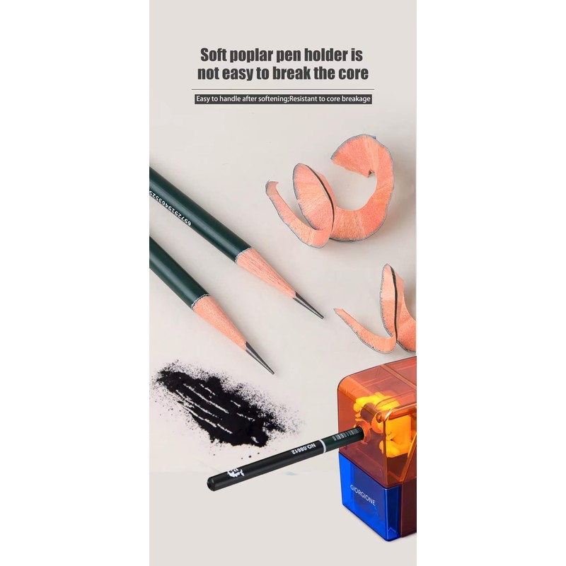 Art Set, 19 Piece Sketch Pencils, Drawing Pencil with Graphite
