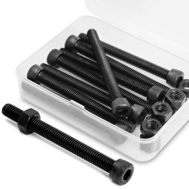 M8 x 90 mm, 8 pieces Allen screw and nut combination box, cylinder screws with hexagon socket, 12.9 degree carbon steel