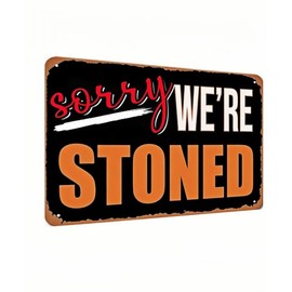 Carastora Fun Decorative Sign - Vintage Metal Tin Wall Art for the Man Den, Bar, Dorm or Garage - 420 Style Room Decor, 8x12 Inch