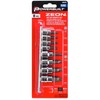 Powerbuilt 8 Piece Zeon SAE Hex Bit Socket Set -