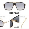 Kimorn AE0336 men’s retro classic sunglasses with metal frame, Gold