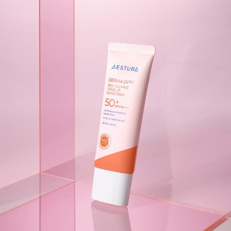 Astra [에스트라]더마UV365 레드진정 톤업 선크림 SPF 50+/ PA++++ 40ML [Astra]