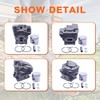 Mtanlo 47mm Cylinder Piston Kit Carburetor Kit Fit for Stihl