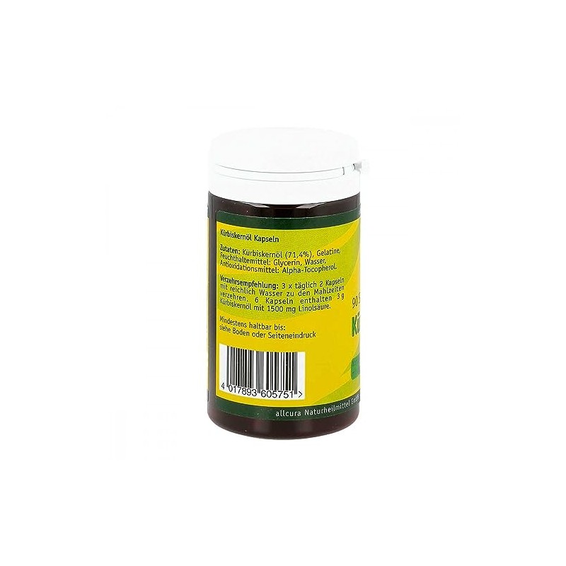 Kuerbiskernoel Capsules, Pack of 90