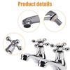 2 Pieces Traditional Bathroom Faucets, Chrome Hot and Cold Faucets,