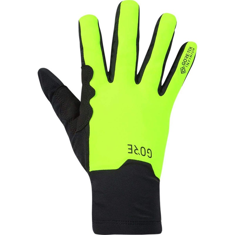GOREWEAR M GORE-TEX INFINIUM™ Mid Gloves, Black/Neon Yellow, 6