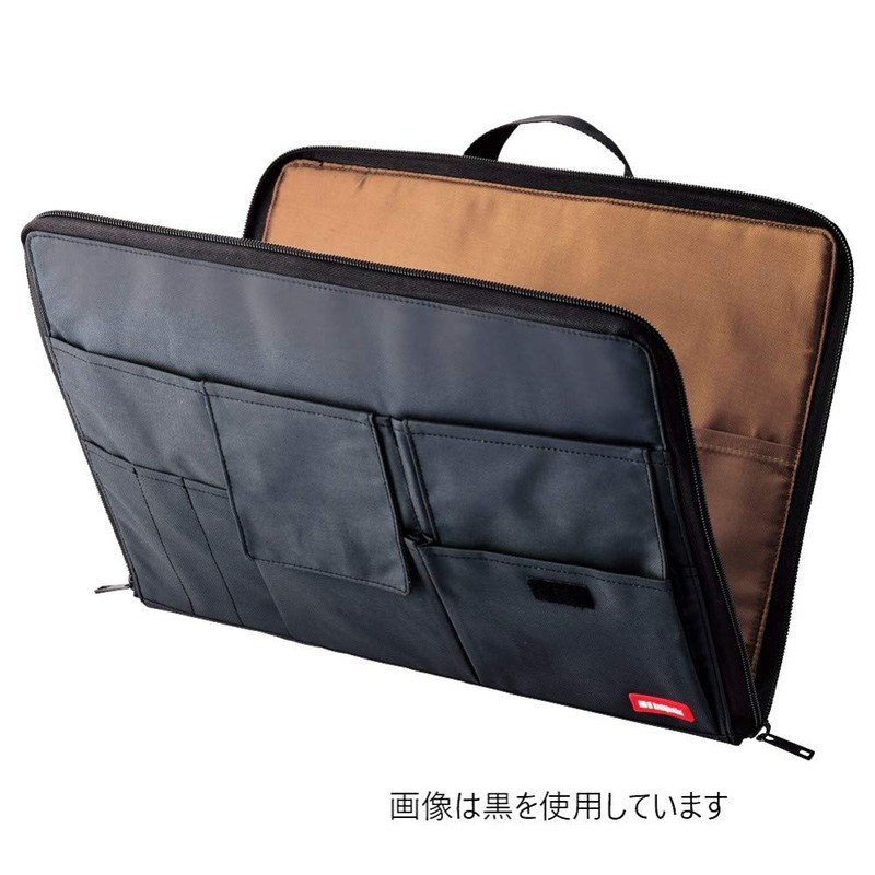 Lihit Lab A7559-11 Bag-in-Bag, Wide Type, A4, Indigo