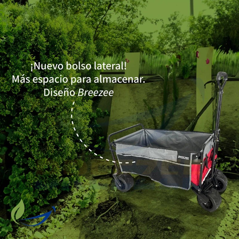Breezee Market Carrito Compras Vagón Plegable Portátil Multiusos Resistente