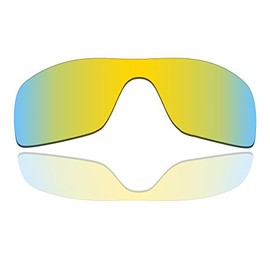 Polarized Replacement Lenses for Oakley Batwolf - 24K Gold Mirrored Coating