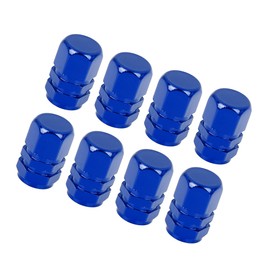 Motoforti 8pcs Navy Blue Tire Stem Valve Caps Wheel Valve Covers for Car Bike Long-lasting