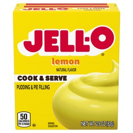 JELLO Lemon Pudding & Pie Filling (2.9oz Boxes, Pack of 24)
