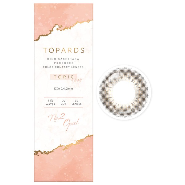 [ 指原莉乃 プロデュース カラコン ] 乱視用 TOPARDS (トパーズ) ワンデー 10枚入り