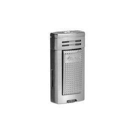 XIKAR® Ion Double-Jet Flame Cigar Lighter. with Textured Trigger Button and a Safety Mechanism. (Gunmetal)