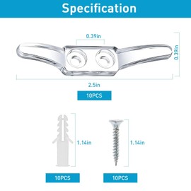 10pcs Clear Cord Cleat for Child Safety,blind cord hook,Blind Cord Winders,wall rope cleats,blind clips plastic,cleat hooks Pull Cord Winders,Plastic Cord Hooks for Blinds Curtains Sun Shades Ropes
