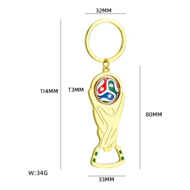 Llavero Destapador Fútbol Mundial 2026 Copa Del Mundo