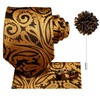 Hi-Tie Men Tie Flower Lapel Pin Set Jacquard Woven Silk