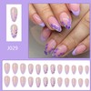French Tip Press On Nails Almond Fake Nails Medium False