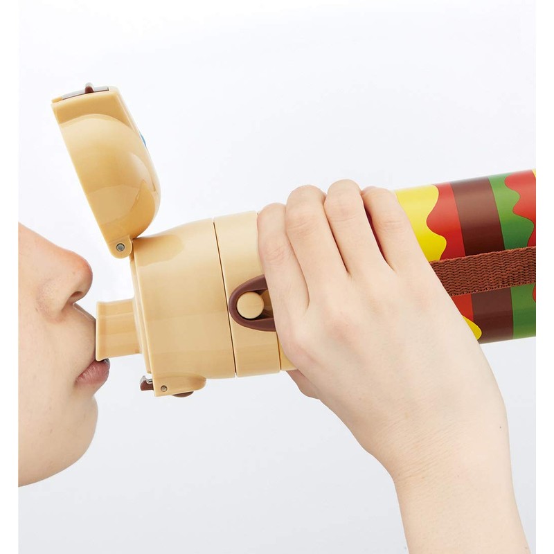 Skater SDC4-A Children's Stainless Steel Water Bottle, Direct Drinking Burger