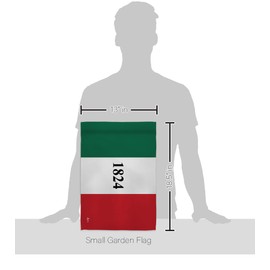 Alamo Garden Flag - Americana US Historic July Memorial Veteran Independence United State American - House Decoration Banner Small Yard Gift Double-Sided Made in USA 13 X 18.5