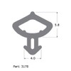 Upvc Rubber Gasket Bubble Flipper Weather Draught Seal Window Door