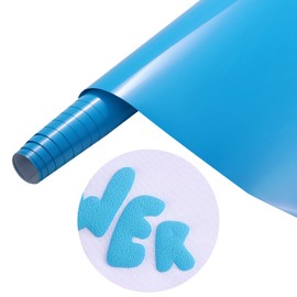 Tintnut Puff Vinyl Heat Transfer - 10inches x 6ft 3D Windows Blue Puff HTV Roll Heat Transfer Vinyl Foaming Colorful Puffy Iron on Vinyl for T-Shirts DIY Compatible with Cricut or Silhoutte Cameo