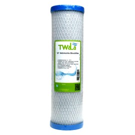 TWaLa Activated Carbon Block Filter – Drinking Water Filter for Reverse Osmosis, Well Water, Taste Neutralisation and Odour Neutralisation 10 Inch Water Filter 10 µm Coconut Shell