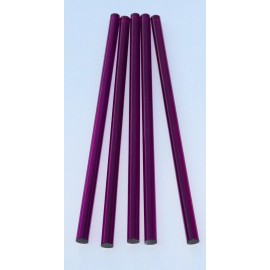 Best Acrylics 2 CLEAR PURPLE 5/8” DIAMETER 12” INCH LONG ACRYLIC PLEXIGLASS LUCITE COLORED ROD