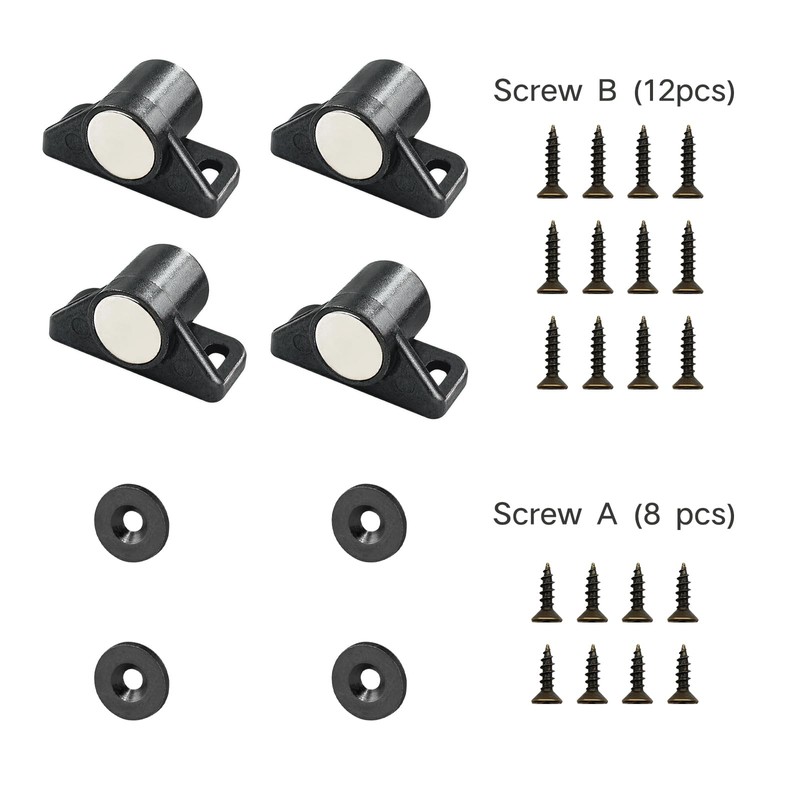 sunivaca 8 Pack Magnetic Door Catch, Rare Earth Cabinet Magnets