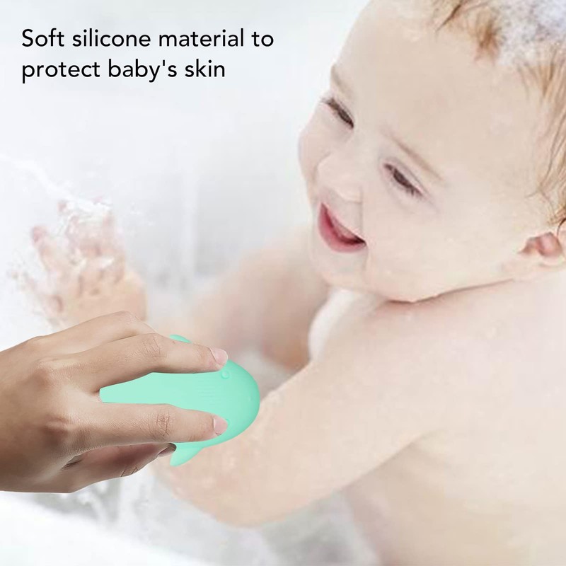 Cepillo de Baño para Bebé, Cepillo de Masaje de Silicona