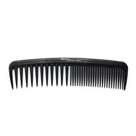 Hercules Sägemann HS C13 Carbon 13 Professional Styling Comb, Charcoal Hair Comb, Anti-Static Carbon Comb, Styler Tooth Wide + Fine, 7.5 Inches, Hairdressing Comb (13a)