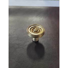 Belwith Keeler 1.5 IN CABINET KNOB ANTIQUE BRASS Finish Beaded Design