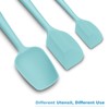 Silicone Spatula 3-piece Set, Ergonomic Handle High Heat-Resistant Spatulas, Non-stick