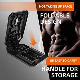 Push Up Board, Foldable 19 in 1 Push Up Bar with Resistance Bands,Portable Multi-Function Push up Handles for Floor,Professional Push Up Strength Training Equipment