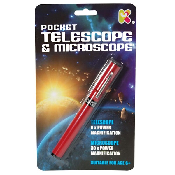 Pocket telescope & microscope spy toy