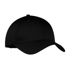 Port & Company - Six-Panel Twill Cap. - Black - OSFA