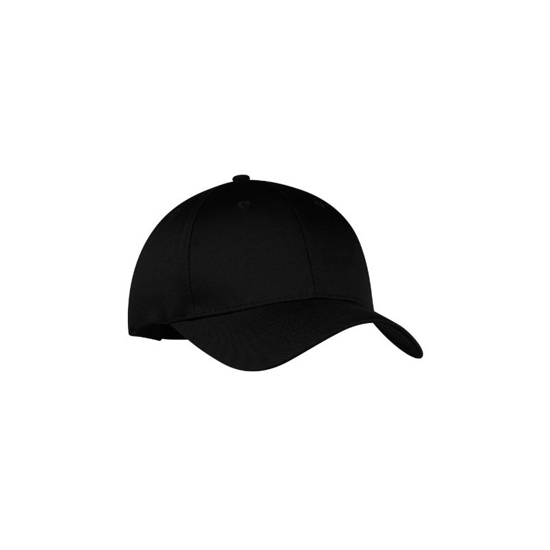 Port & Company - Six-Panel Twill Cap. - Black -