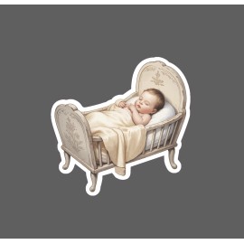 Sticker Dynasty Baby Sleeping Sticker Peace Family Love Waterproof Cute Cradle Bassinet Gift NEW