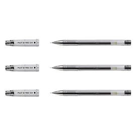 Pilot G TEC C4 Gel Pen Set of 3 Black
