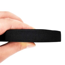 Black Elastic Band Spool Sewing Elastic Knitting Band Elastic Sewing Band (0.6 inch X 5.5 Yard)