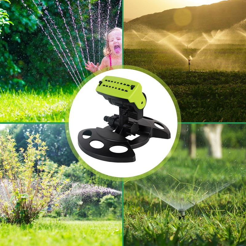 180° Rotating Garden Sprinkler Adjustable Large Coverage Lawn Sprinkler Irrigation