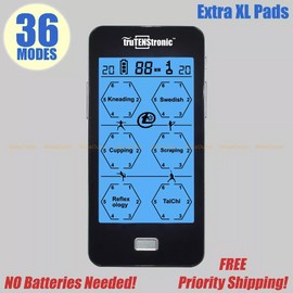 TENS EMS Unit Machine EMS Electric Pulse Massager 36 modes XL