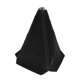 BESULEN Car Shift Boot Cover, Suede Leather Shift Knob Boot Dust Cover, Manual/Auto Shifter Boot Sleeve Replacement, Handbrake Gaiter Boot Dust Cover Car Interior Accessories