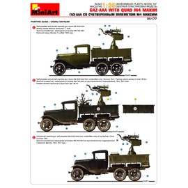 Miniart 1:35 Scale GAZ-AAA w/Quad M-4 Maxim Plastic Model Kit