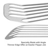 KSENDALO 2Pack Fish Spatula Flexible Metal Spatula Flipper with Thin