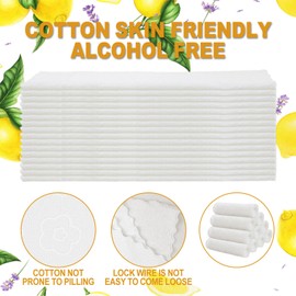 twoworld Moist Cotton Towel Bulk Moist Towelettes Individually Wrapped 8.7" x 8.7",White Towel Services,Refreshment Pre Moistened Towels Lavender and Lemon Scent for Travel Sport Party Spa Dentist Hote400