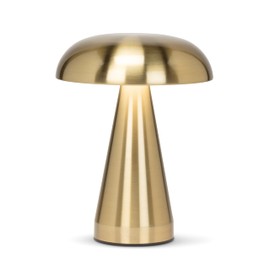 Abbott Collection Gold Metallic Mushroom LED Table Light/Lamp - 8" H 27-TRILITE-138-GOLD